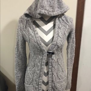Grey hooded sweater